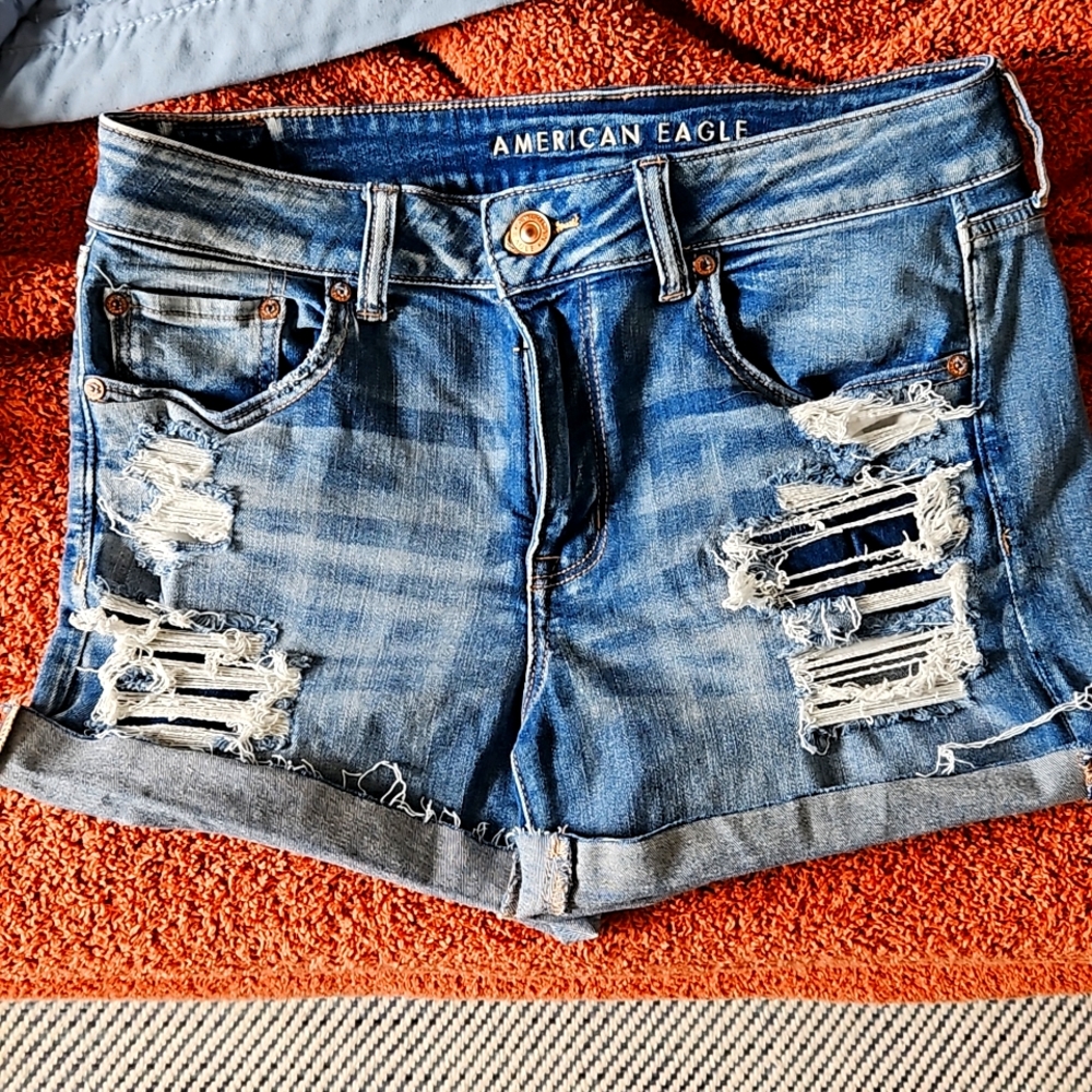 American Eagle Womens denim stretch shorts